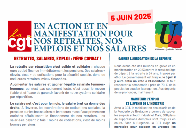 Mobilisation à Angers le 5 juin