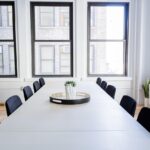 chairs, empty, office, room, table, windows, furniture, meeting room, conference room, interior design, minimalist, minimalistic, interior decoration, office, office, office, office, office