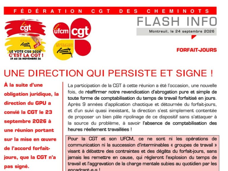 Une direction qui persiste et signe !