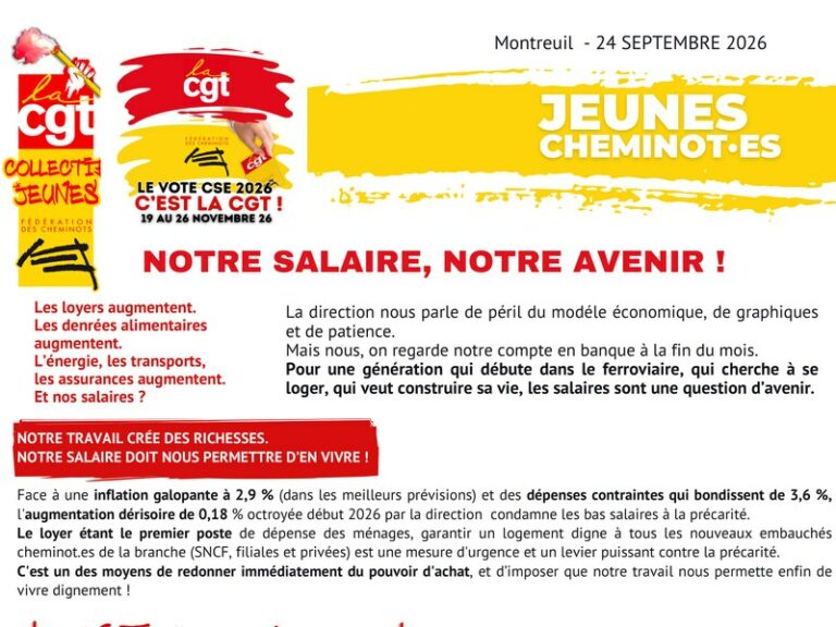 Notre salaire, notre avenir !