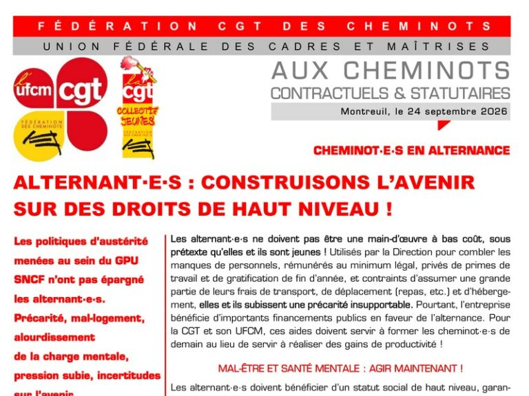 Alternant·e·s : construisons l’avenir sur des droits de haut niveau !